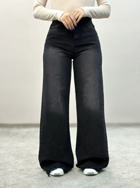 شلوار بگ جین ذغالی تینت آمسو