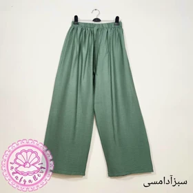 شلوار بابوس کژوال در رنگبندی متنوع(کد1450) (سبز آدامسی)