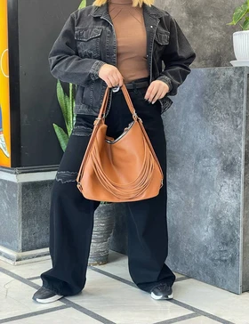 شلوار جین نیم بگ ملینا گد : 141498