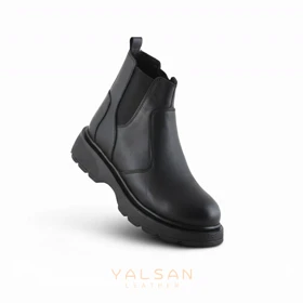 نیم بوت زنانه چرم یلسان مدل وندا کد 684-GN