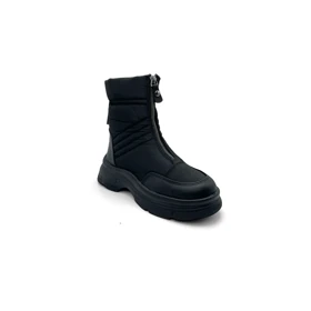 کفش نیم بوت زنانه کاپشنی جلو زیپ مدل 0116_Boots