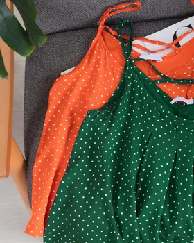 تاپ خال‌دار نخی