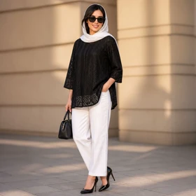 شومیز گیپور زنانه