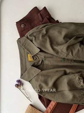 شومیز لینن خنک تابستانی زنانه رنگ یشمی کد 080