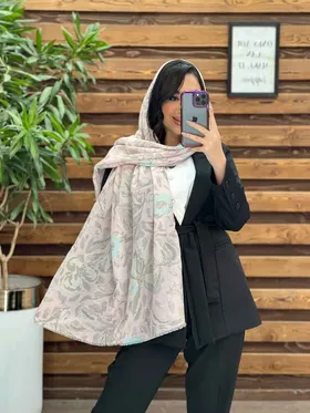 شال آبرنگی طرح گل