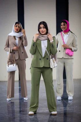 کت شلوار یقه بلیزر 2 دکمه