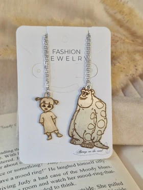 گردنبند ست سالیوان کارخانه هیولاها استیل