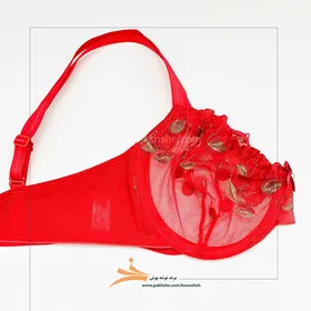 ست گیلاسی قرمز فانتزی فنردار برند نوشه پوش