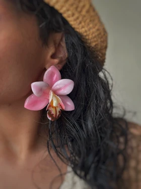 گوشواره گل ارکیده