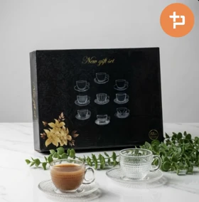 ست فنجان و نعلبکی چای خوری طرحدار