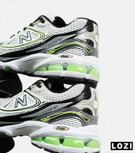 کفش کتانی مردانه و زنانه سفید سبز مشکی NEW BALANCE 1064