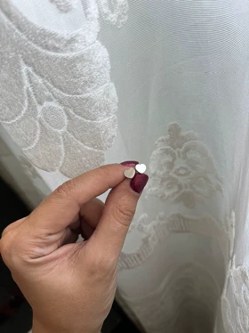 گوشواره استیل قلب تخت (نقره ای)