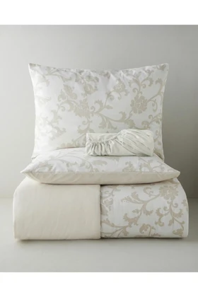 سرویس روتختی دو نفره English Home مدل Garden Swirl پنبه - بژ