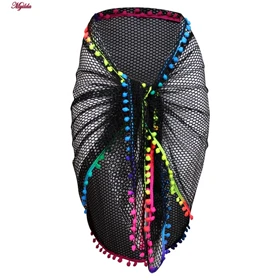 رویه مایو زنانه پاپیلون مدل زنبوری هفت رنگ رنگ مشکی کد 5275-1121