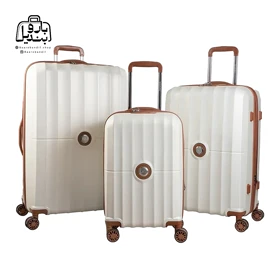 چمدان سه‌تکه ماژرو Mazhro مدل دلمونت (سفید)