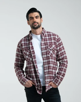 پیراهن دو جیب پشمی کد 1837