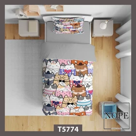 روتختی کودک طرح گربه ها مدل T5774