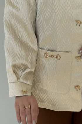 کت ساتن پفکی