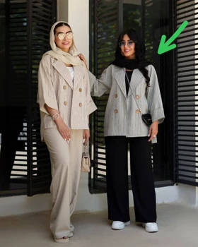 کت زنانه مدل چهاردکمه آستین پاکتی کد 3005 (اصالت ضمانت)