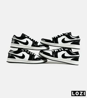 کفش کتانی مردانه سفید مشکی نایک NIKE jordan 1