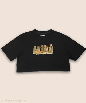 کراپ زنانه اصیل ایرانی طرح تخت جمشید کد 1001