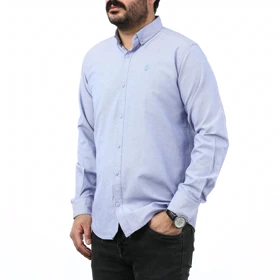 پیراهن آستین بلند ساده مردانه مدل 61029165