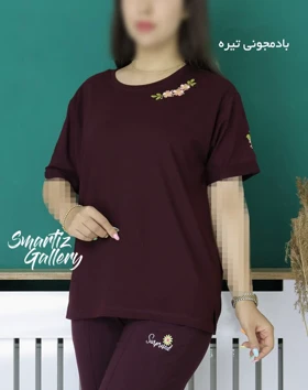 تیشرت گلدوزی زنبق