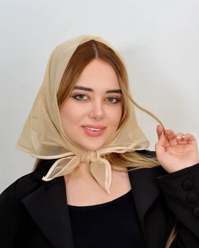 مینی اسکارف توری ساده کد 80104
