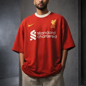 کیت باشگاهی لیورپول قرمز کیفیت لوکس * پارچه دورس دو نخ پنبه گرم بالا کد 45