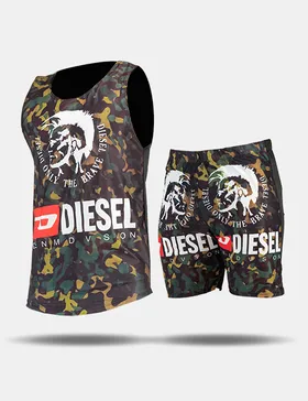 ست رکابی و شلوارک مردانه Diesel