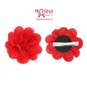 گل سر دخترانه شیک و زیبا (گیره فلزی انبری)