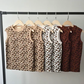 (سایز بزرگ) تاپ پلنگی قواره دار