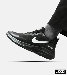 کفش کتانی مردانه و زنانه مشکی Nike air zoom مدل 4304