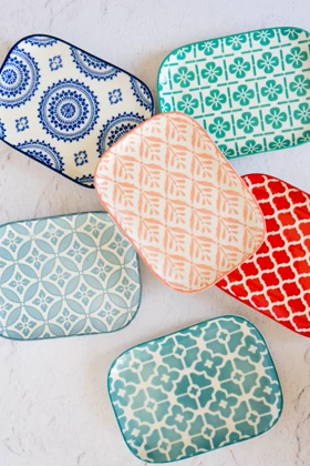 خرماخوری مستطیل دنی هوم طرح دار / BA46