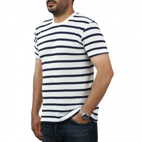 تیشرت آستین کوتاه بافت مردانه سیزر مدل 15512064