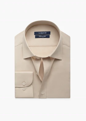 پیراهن کلاسیک فلورا ساده کرم