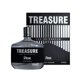 ادوپرفیوم مردانه پینک ویژوآل مدل Treasure حجم 100 میلی لیتر – رایحه Mont Blanc Emblem