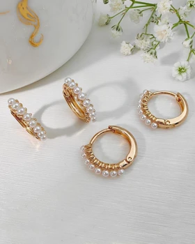 گوشواره مینیاتوری مرواریدی ژوپینگ