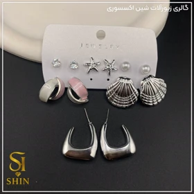 پک گوشواره شش تایی کدpgsh56