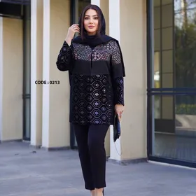 مانتو مجلسی شیک زنانه کد 0213