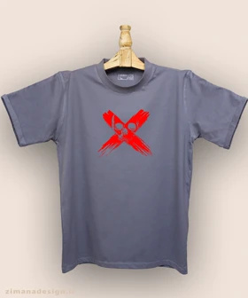 تیشرت مردانه و زنانه طرح اسکلت مرگ کد 930