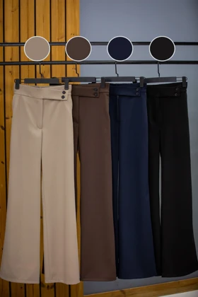 شلوار زنانه بلدینگ دکمه نما