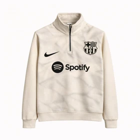 دورس نیم زیپ مدل بارسلونا-کرم