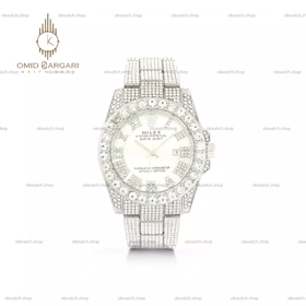 ساعت مچی رولکس دیت جاست فول نگین صفحه سفید Rolex Datejust