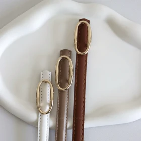 کمربند چرمی مات زنانه مدلbe7037