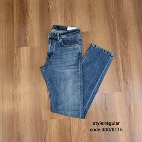 شلوارجین رگولار آبی طرح ماسیمو