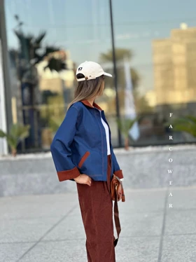 کت جین ایفل سورمه ای 027