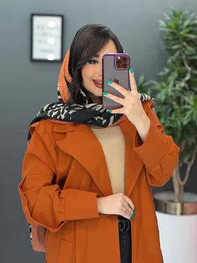 مانتو لینن کتی پشت بنددار