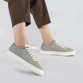 کفش و کتانی زنانه و دخترانه مدل ونس راحتی روزمره رنگ طوسی کد F104