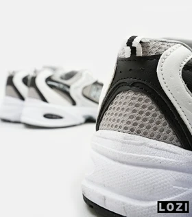 کفش کتانی مردانه و زنانه سفید خاکستری NEW BALANCE 530